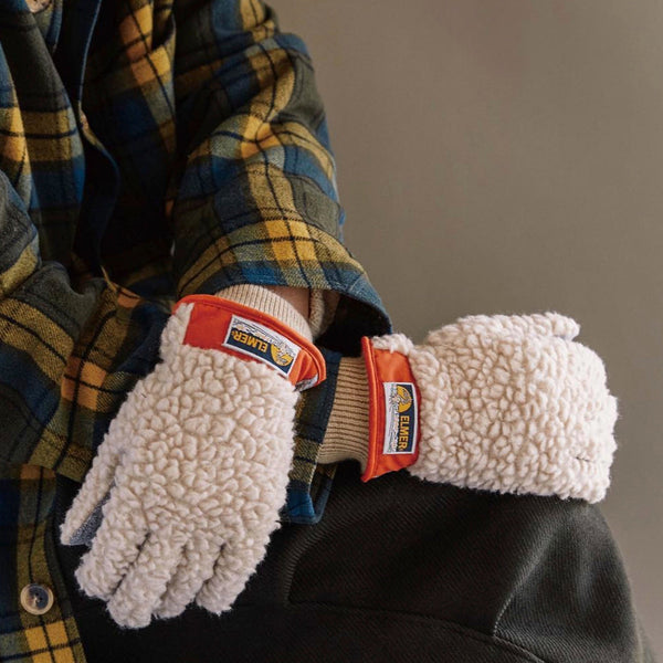 GANTS "TEDDY 5FGR" - COULEUR "BEIGE/BLUE"