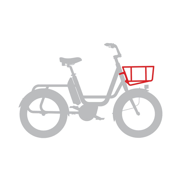 PANIER AVANT "CITY" POUR VELO ELECTRIQUE REMI DEMI DE LA MARQUE BENNO BIKES