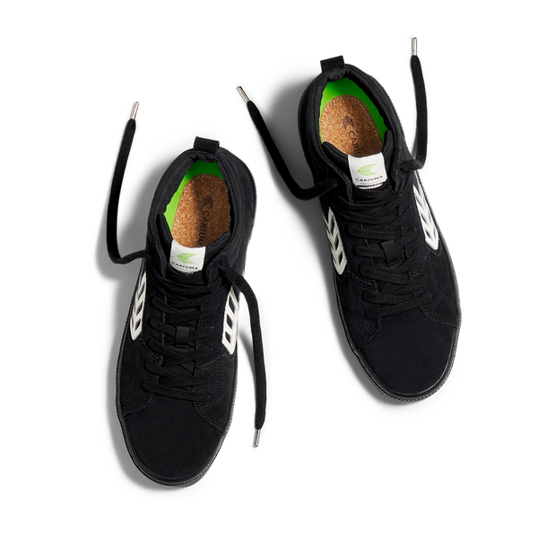 "CATIBA PRO HIGH" MEN'S SHOES ALL BLACK CONTRAST/IVORY LOGO