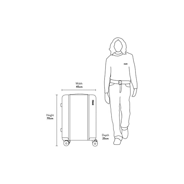 "FLOYD CHECK-IN" SUITCASE - COLOR "PACIFIC BLUE"