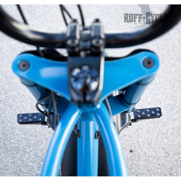 SET OF BLACK HORIZONTAL FOOTRESTS FOR "LIL'BUDDY" ELECTRIC BIKE