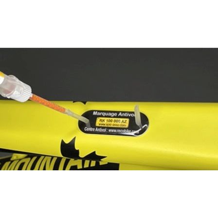 "RECOBIKE" ANTI-THEFT BIKE MARKING WITH CHEMICAL WELDING, MADE IN OUR WORKSHOPS IN PARIS