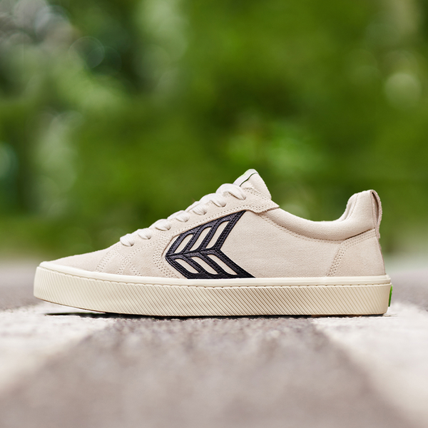 CHAUSSURE FEMME "CATIBA PRO SKATE" VINTAGE WHITE/BLACK LOGO