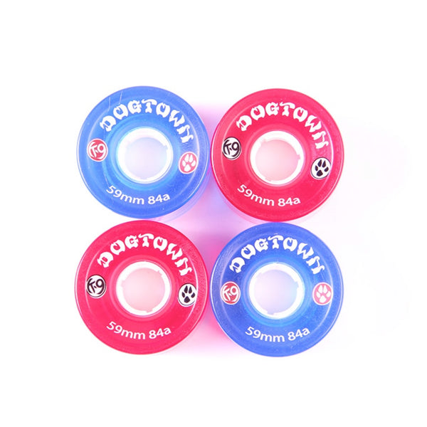 K-9 CRUISER 59MM/84A BLEU CLAIR & ROUGE CLAIR (SET DE 4)