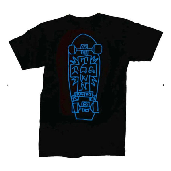 DOGTOWN "SKATE" T-SHIRT - DESIGN BY BY MARK GONZALES - MADE IN USA