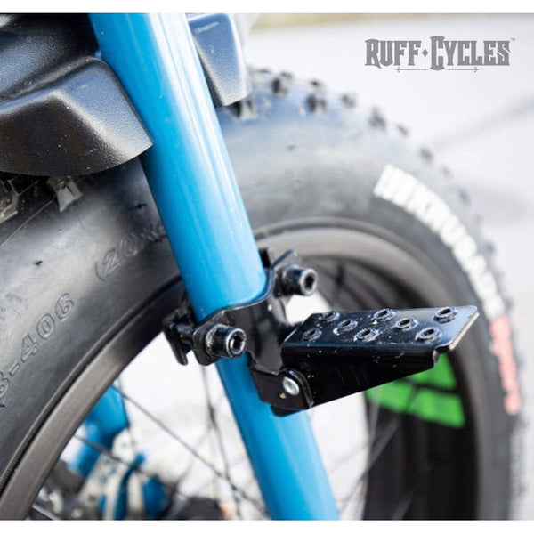 SET OF BLACK HORIZONTAL FOOTRESTS FOR "LIL'BUDDY" ELECTRIC BIKE