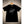 Load image into Gallery viewer, BLACK T-SHIRT - WHITE "WHEELS" LOGO