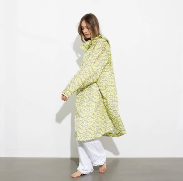 PONCHO - LEO SPLASHES YELLOW / GREY