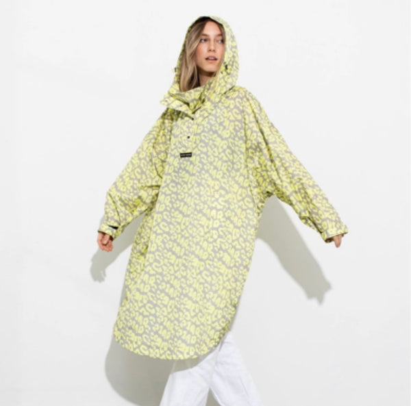 PONCHO - LEO SPLASHES YELLOW / GREY