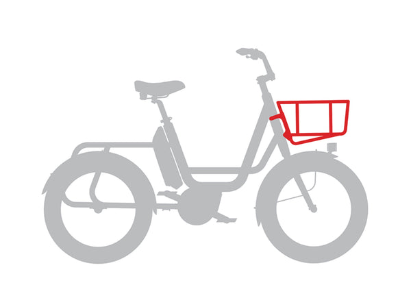 PANIER AVANT CITY POUR VELO ELECTRIQUE REMI DEMI DE LA MARQUE BENNO ROUES