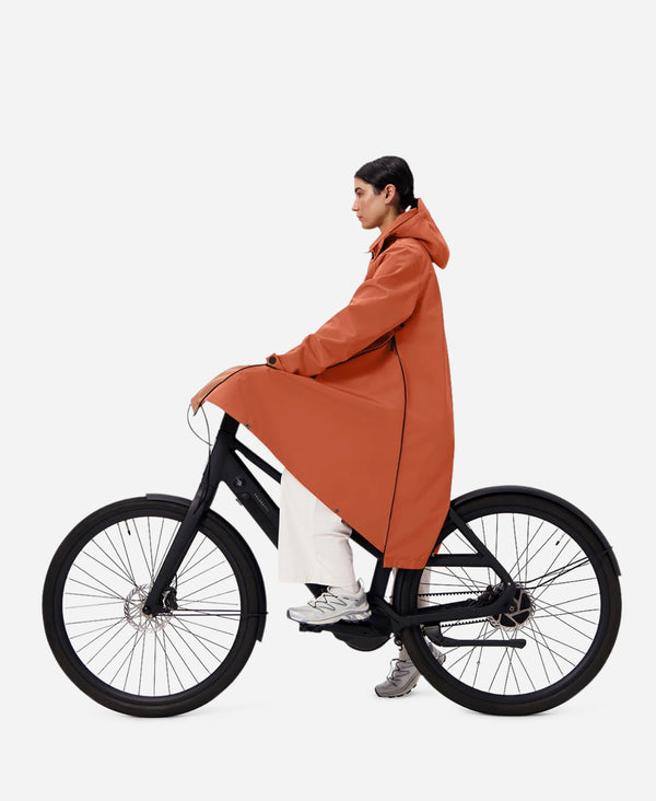VESTE IMPERMEABLE "MAC" - COULEUR "BRICK BROWN"