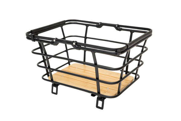 Panier haut "XL" fond bois pour vélo FLX et FLX+ Phatfour