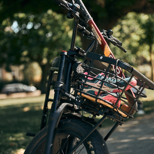 Panier haut fond bois pour vélo FLX et FLX+ Phatfour
