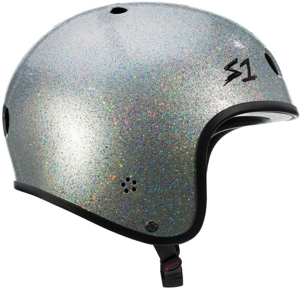 CASQUE S1 RETRO LIFER - SILVER GLOSS GLITTER