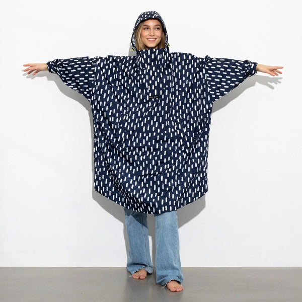 PONCHO - DROPS NAVY / WHITE