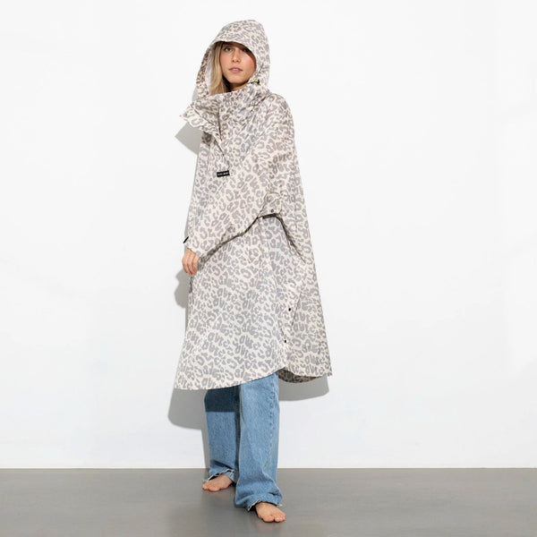 PONCHO - LEO SPLASHES GREY/SAND