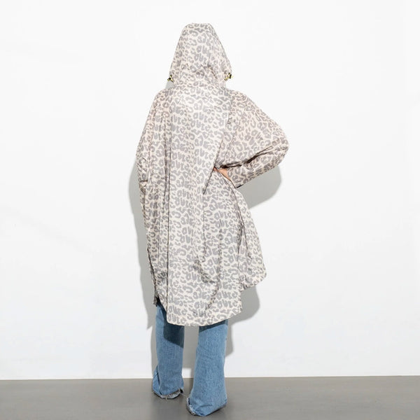PONCHO - LEO SPLASHES GREY/SAND