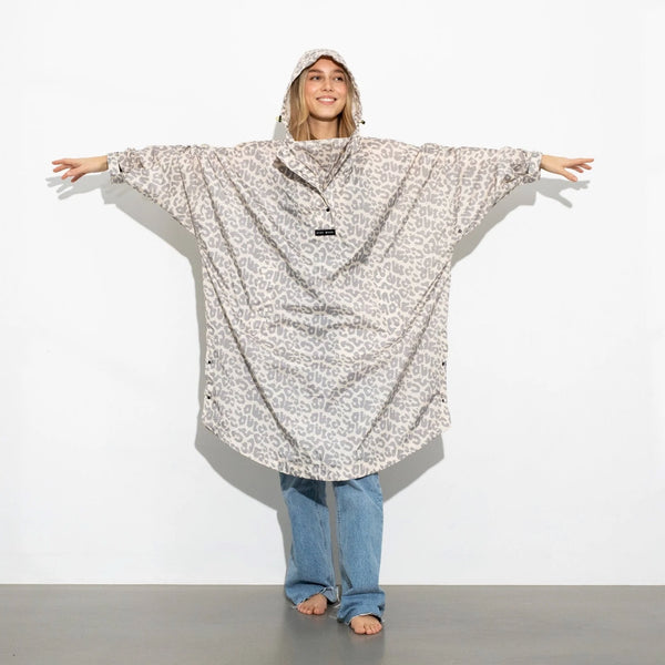 PONCHO - LEO SPLASHES GREY/SAND
