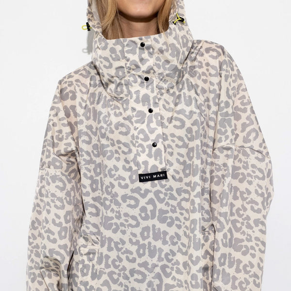 PONCHO - LEO SPLASHES GREY/SAND