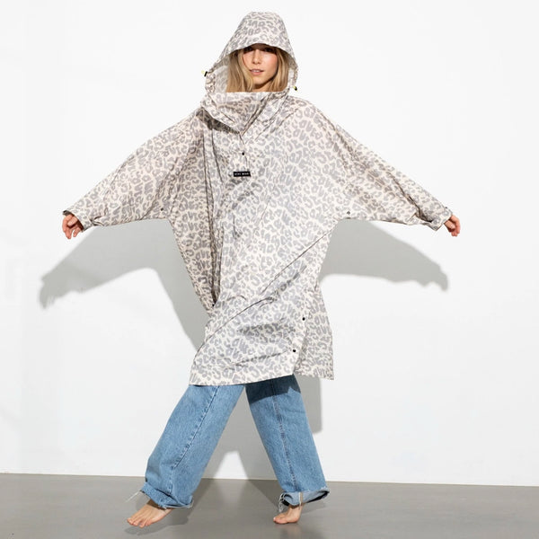 PONCHO - LEO SPLASHES GREY/SAND