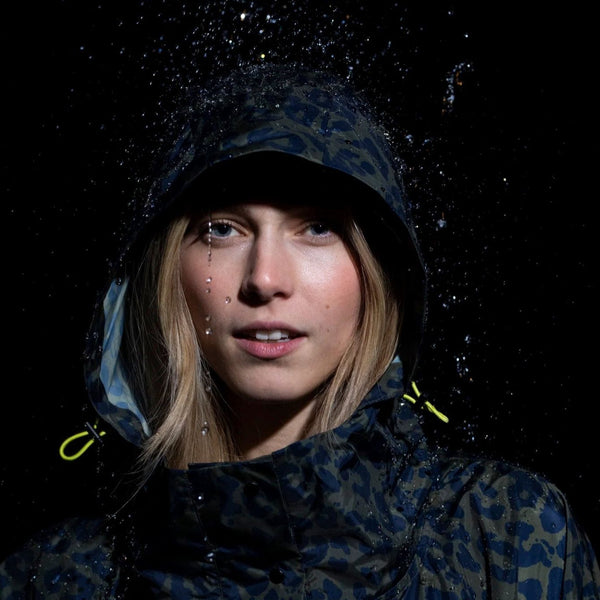 PONCHO - LEO SPLASHES NAVY / OLIVE