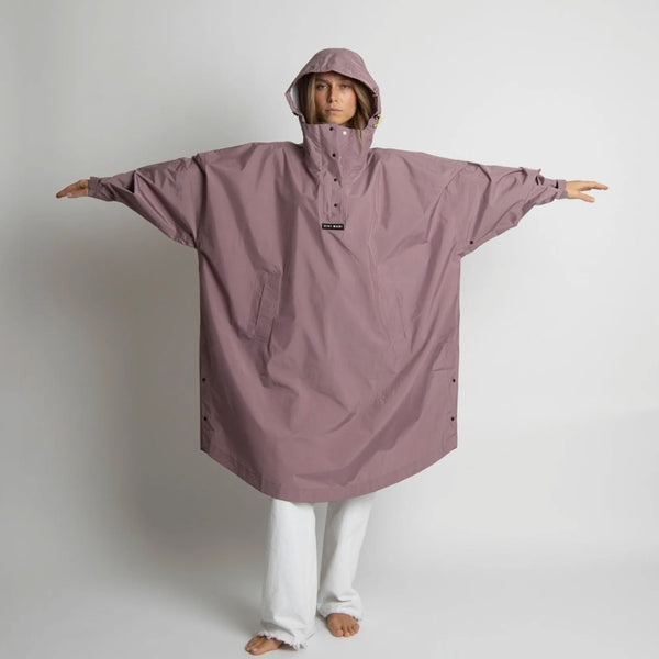 PONCHO - SOLID ASH PLUM