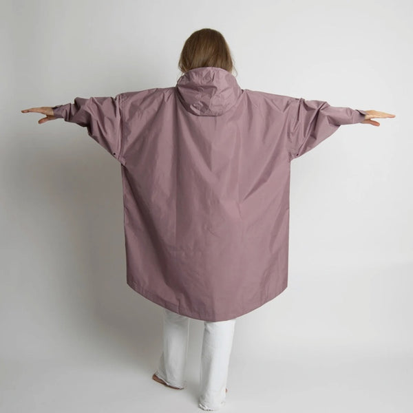 PONCHO - SOLID ASH PLUM
