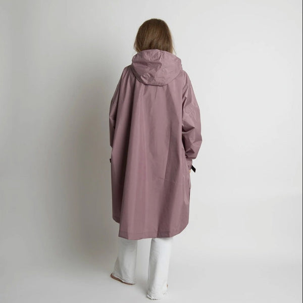 PONCHO - SOLID ASH PLUM