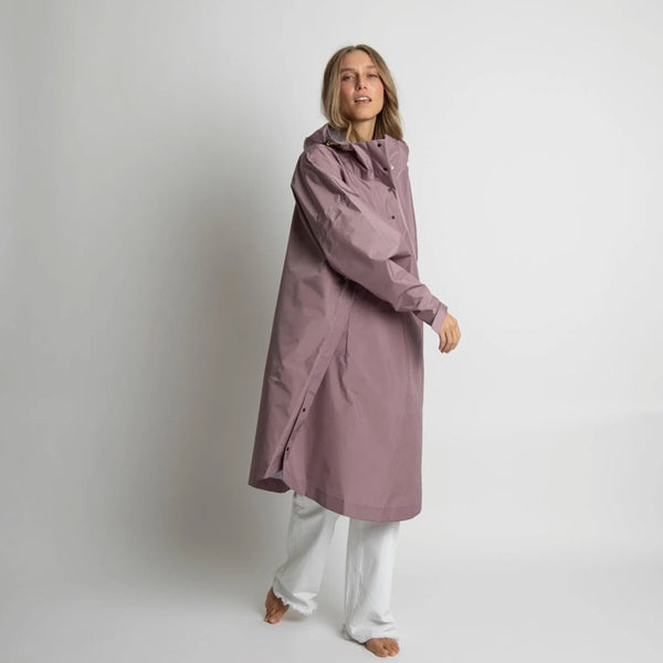 PONCHO - SOLID ASH PLUM