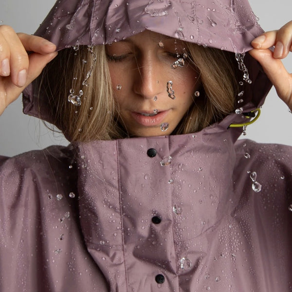 PONCHO - SOLID ASH PLUM