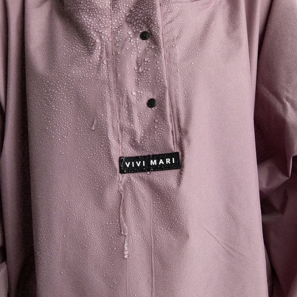 PONCHO - SOLID ASH PLUM