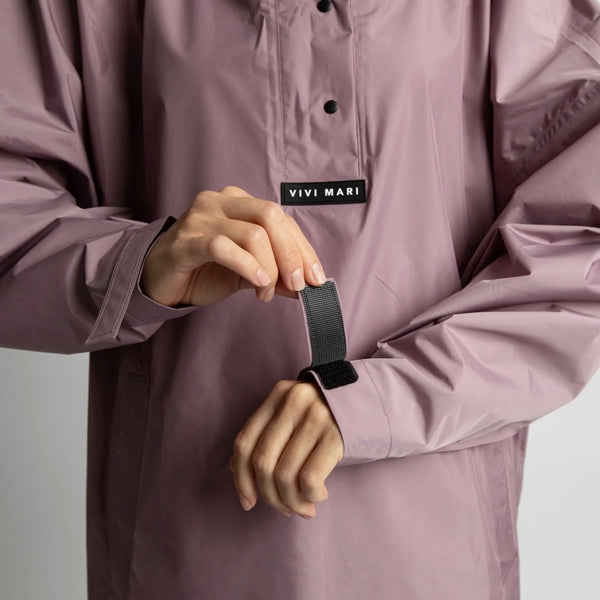 PONCHO - SOLID ASH PLUM