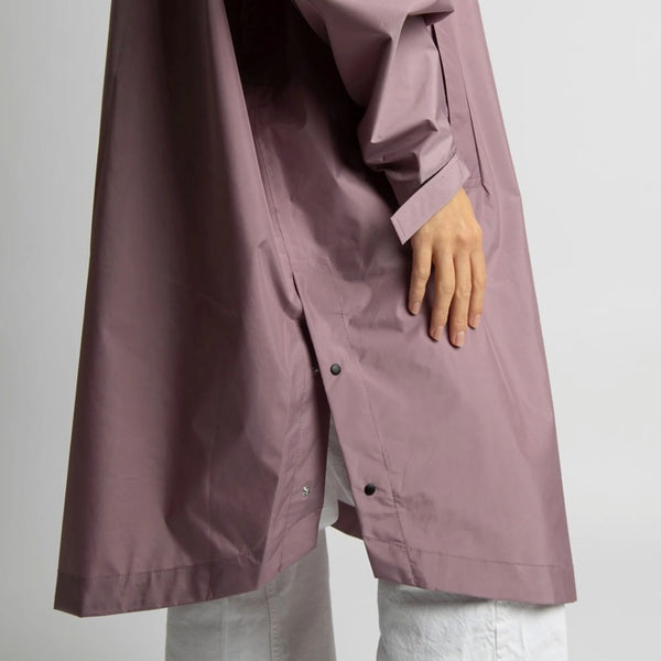 PONCHO - SOLID ASH PLUM