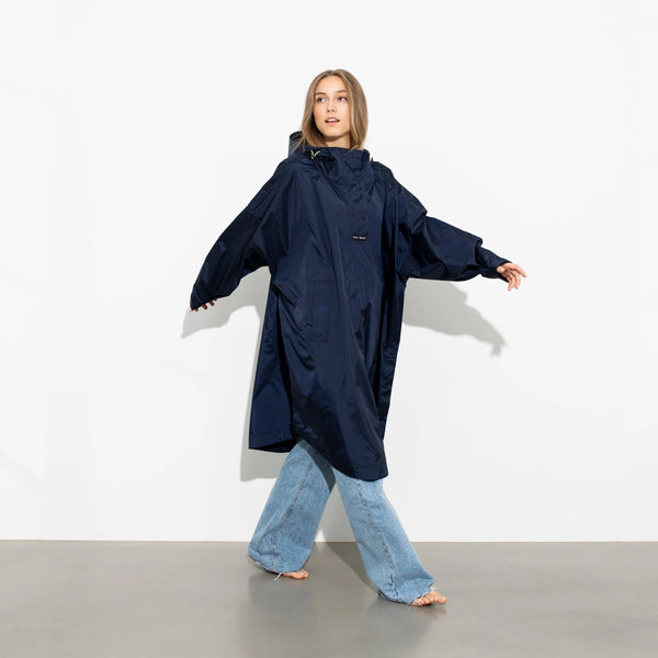 PONCHO - SOLID NAVY