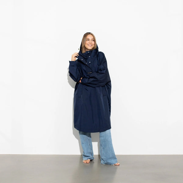PONCHO - SOLID NAVY