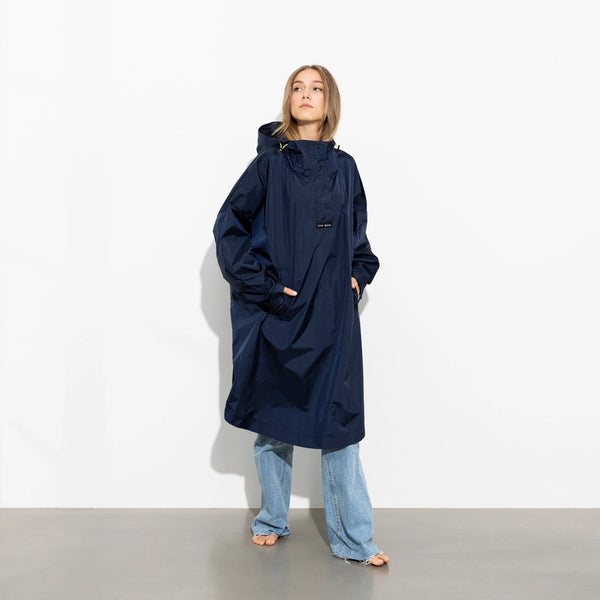 PONCHO - SOLID NAVY