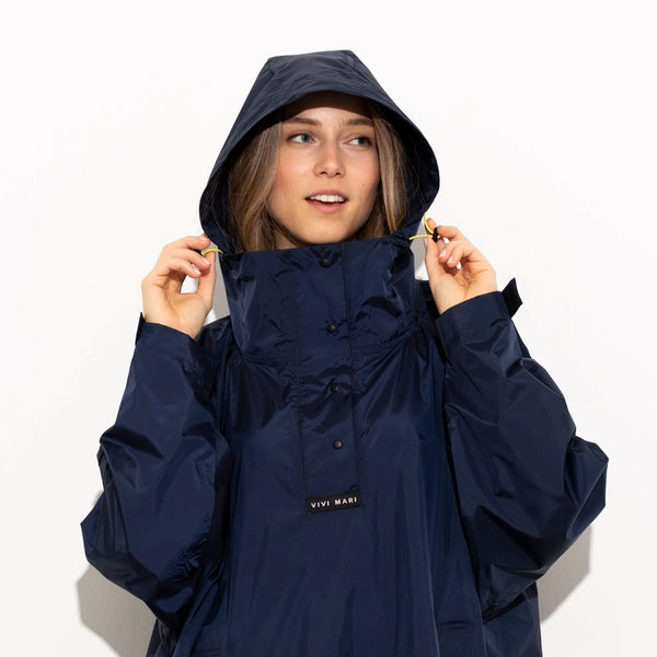 PONCHO - SOLID NAVY