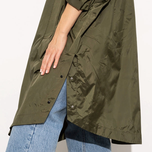 PONCHO - SOLID OLIVE