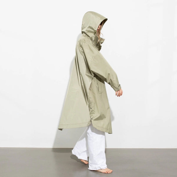 PONCHO - SOLID PALE OLIVE