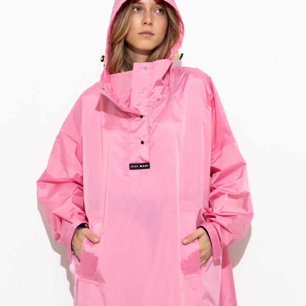 PONCHO - SOLID SOFT PINK