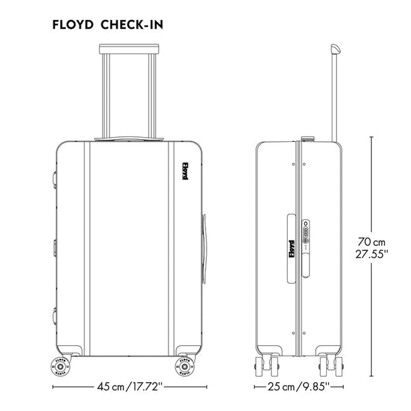 VALISE "FLOYD CHECK-IN" - COULEUR "BOUNTY WHITE"