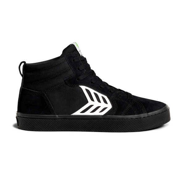 CHAUSSURE HOMME "CATIBA PRO HIGH" ALL BLACK CONTRAST/IVORY LOGO