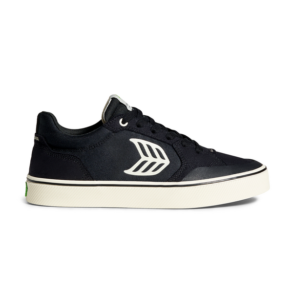 MEN'S SHOES "VALLELY" BLACK/WHITE LOGO