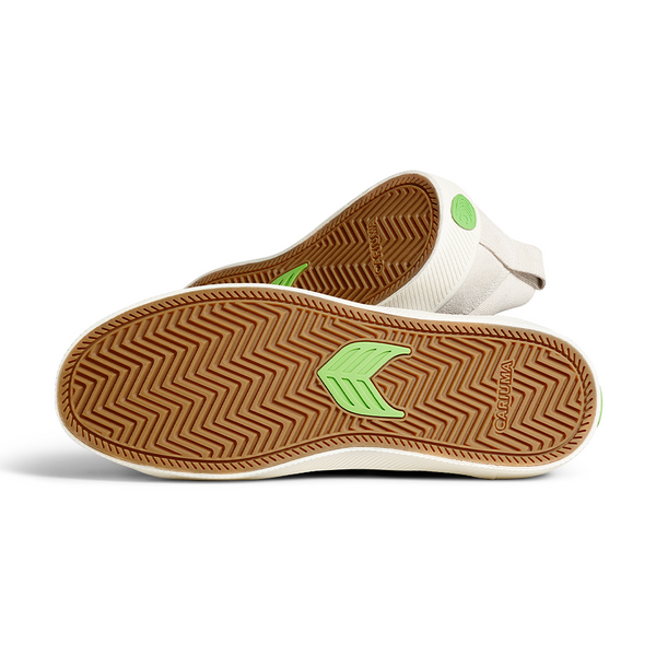 CHAUSSURE HOMME "CATIBA PRO SKATE" VINTAGE WHITE/BLACK LOGO