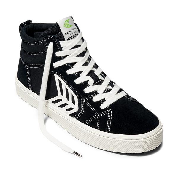 MEN'S SHOES "CATIBA PRO HIGH" BLACK CONTRAST/IVORY LOGO