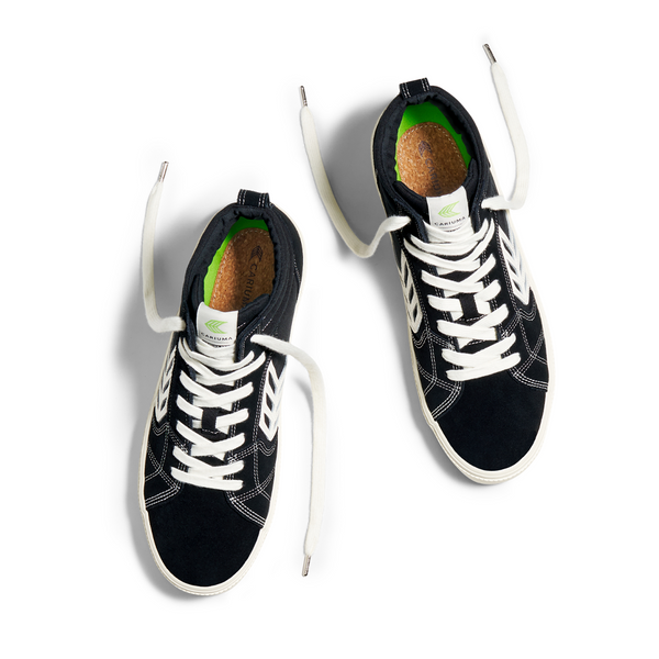 MEN'S SHOES "CATIBA PRO HIGH" BLACK CONTRAST/IVORY LOGO