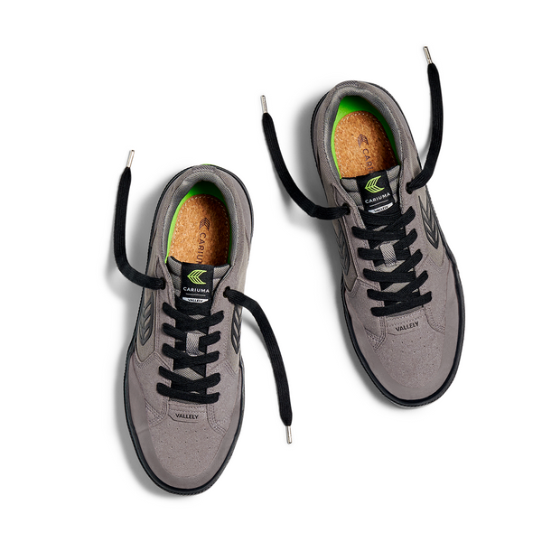 MEN'S SHOES "VALLELY" GREY/BLACK LOGO