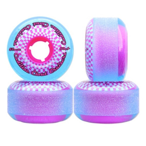 CLOUT CRUISERS 57MM/80A - BLUE/PINK (SET DE 4)