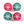 Load image into Gallery viewer, &quot;K-9 CRUISER&quot; 63MM/84A - LIGHT GREEN &amp; LIGHT RED (SET OF 4)
