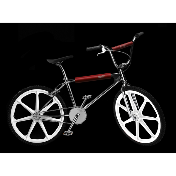Red and white 2024 bmx